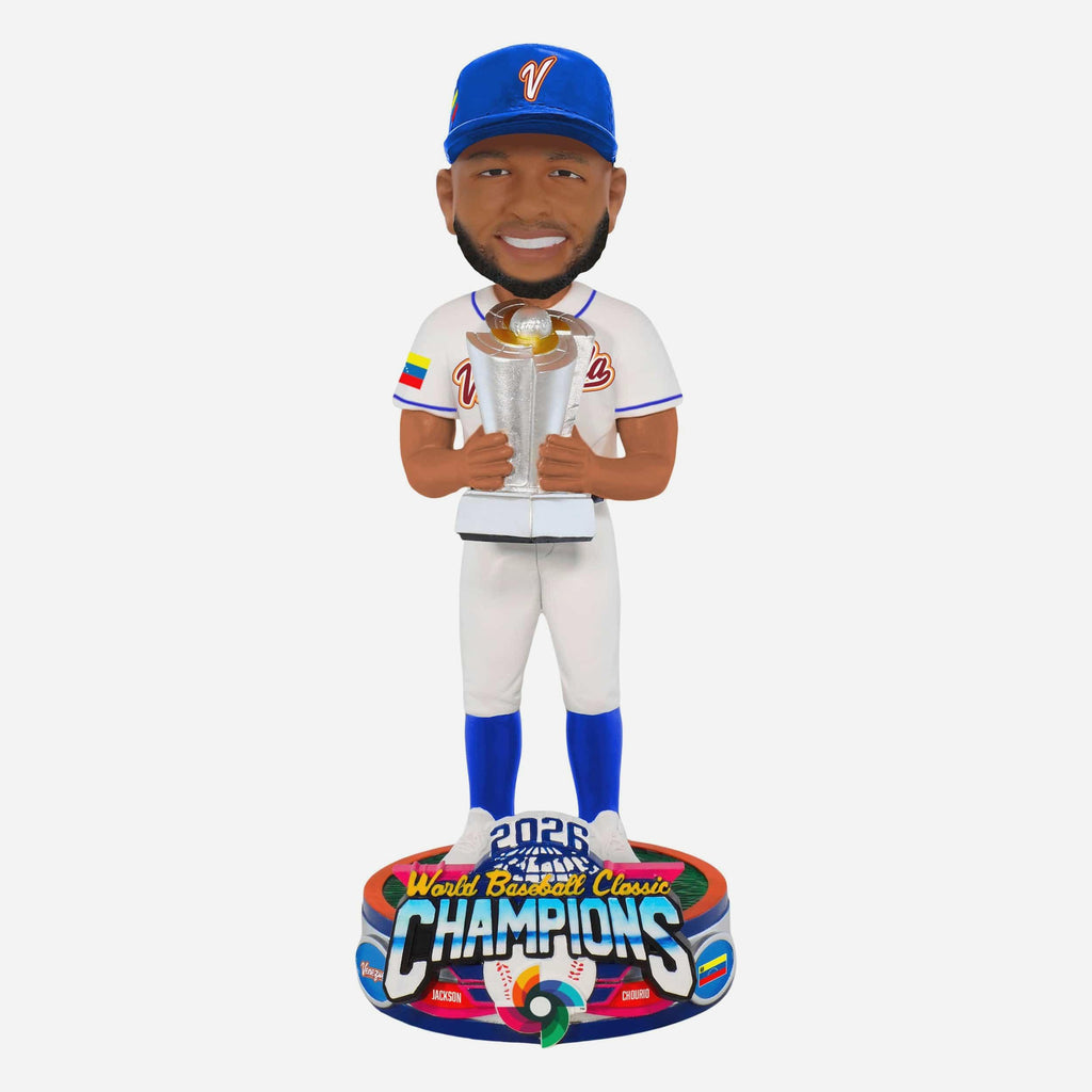 Jackson Chourio Venezuela 2026 World Baseball Classic Champions Bobblehead FOCO - FOCO.com