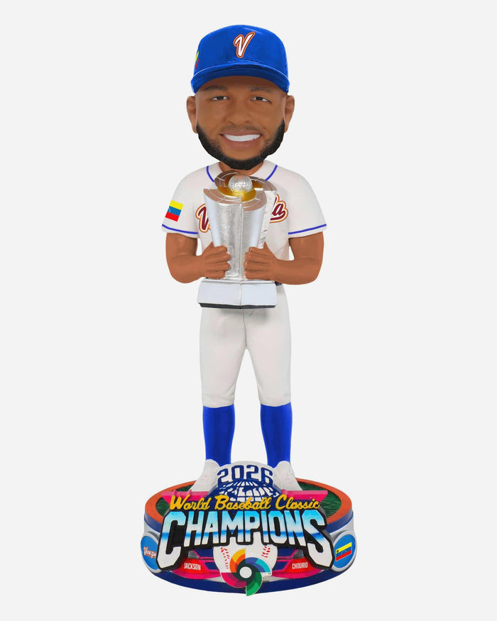 Jackson Chourio Venezuela 2026 World Baseball Classic Champions Bobblehead FOCO - FOCO.com