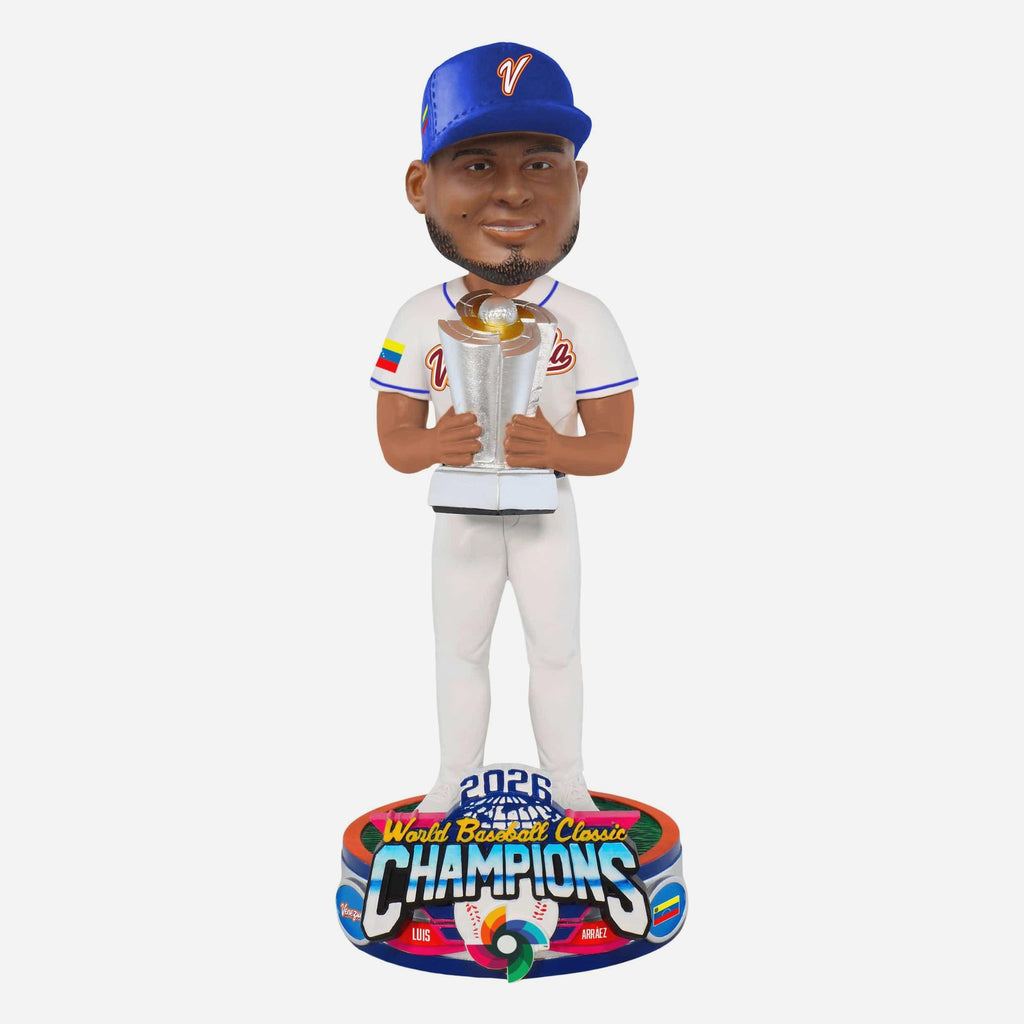 Luis Arraez Venezuela 2026 World Baseball Classic Champions Bobblehead FOCO - FOCO.com