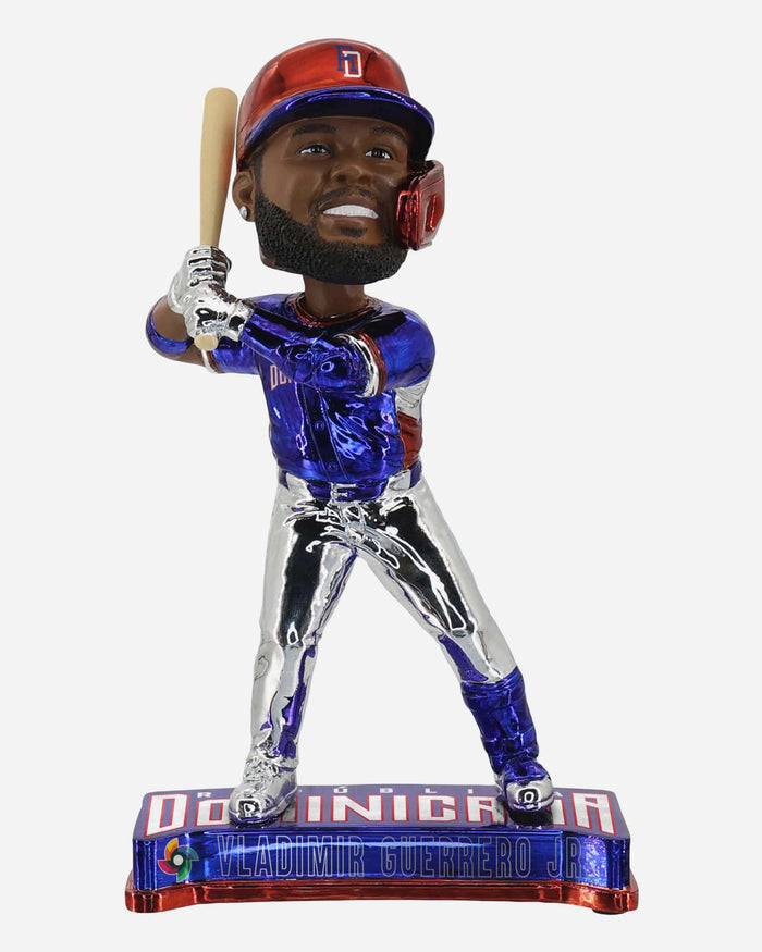 Vladimir Guerrero Jr Dominican Republic 2026 World Baseball Classic Electroplated Edition Bobblehead FOCO - FOCO.com