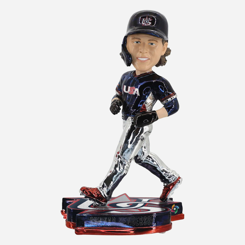 Gunnar Henderson USA 2026 World Baseball Classic Electroplated Edition Bobblehead FOCO - FOCO.com