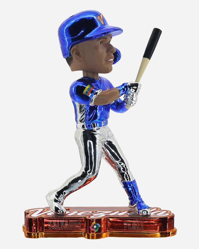 Salvador Perez Venezuela 2026 World Baseball Classic Electroplated Edition Bobblehead FOCO - FOCO.com