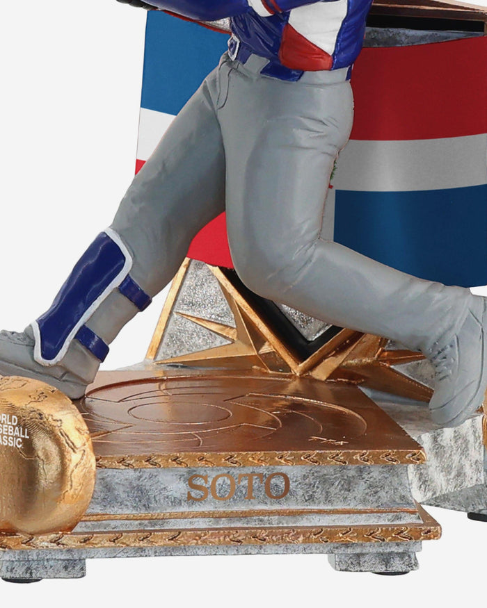 Juan Soto Dominican Republic 2026 World Baseball Classic Flag Bobblehead FOCO - FOCO.com