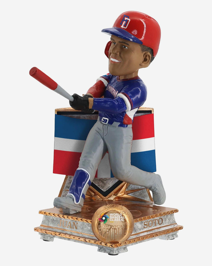 Juan Soto Dominican Republic 2026 World Baseball Classic Flag Bobblehead FOCO - FOCO.com