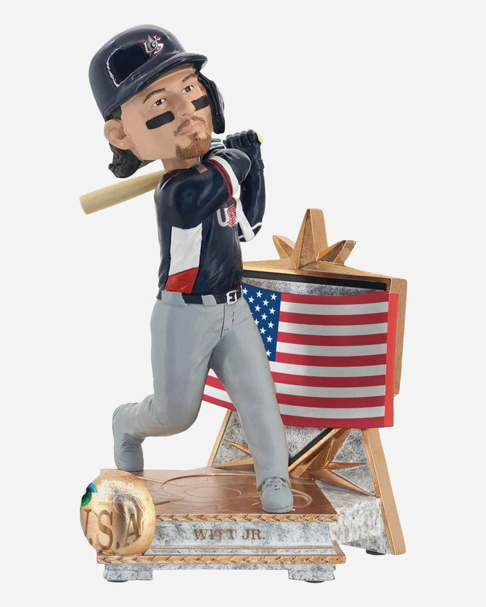 Bobby Witt Jr USA 2026 World Baseball Classic Flag Bobblehead FOCO - FOCO.com