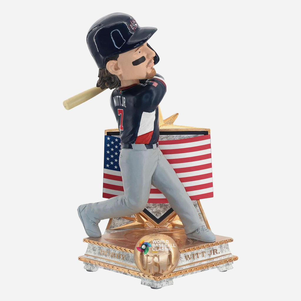 Bobby Witt Jr USA 2026 World Baseball Classic Flag Bobblehead FOCO - FOCO.com