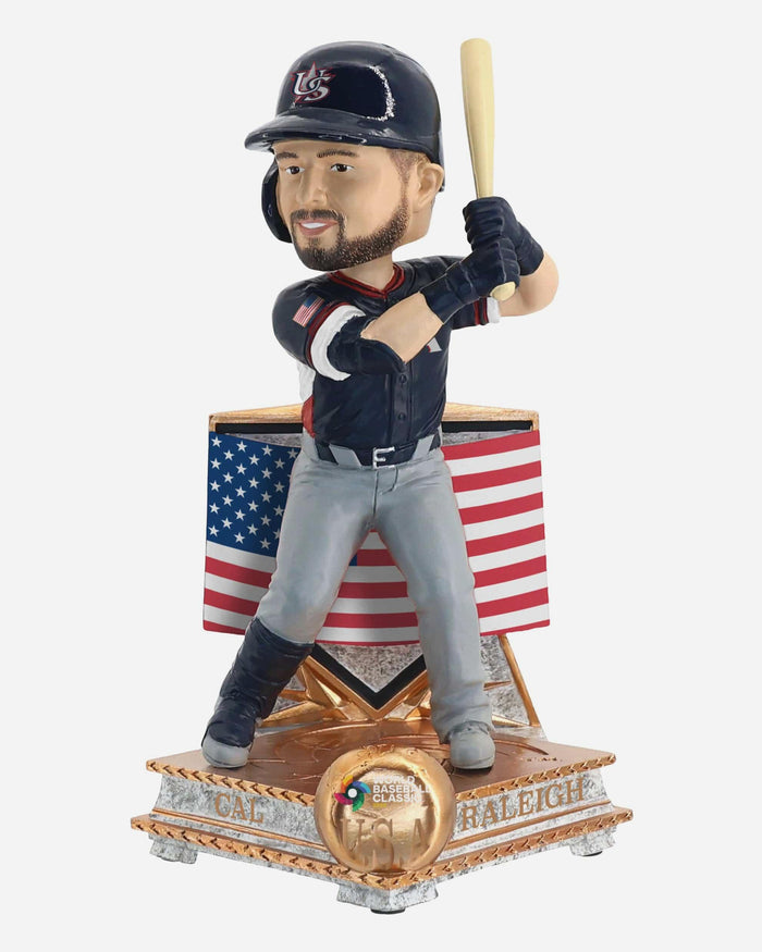 Cal Raleigh USA 2026 World Baseball Classic Flag Bobblehead FOCO - FOCO.com
