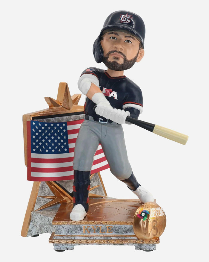 Kyle Schwarber USA 2026 World Baseball Classic Flag Bobblehead FOCO - FOCO.com