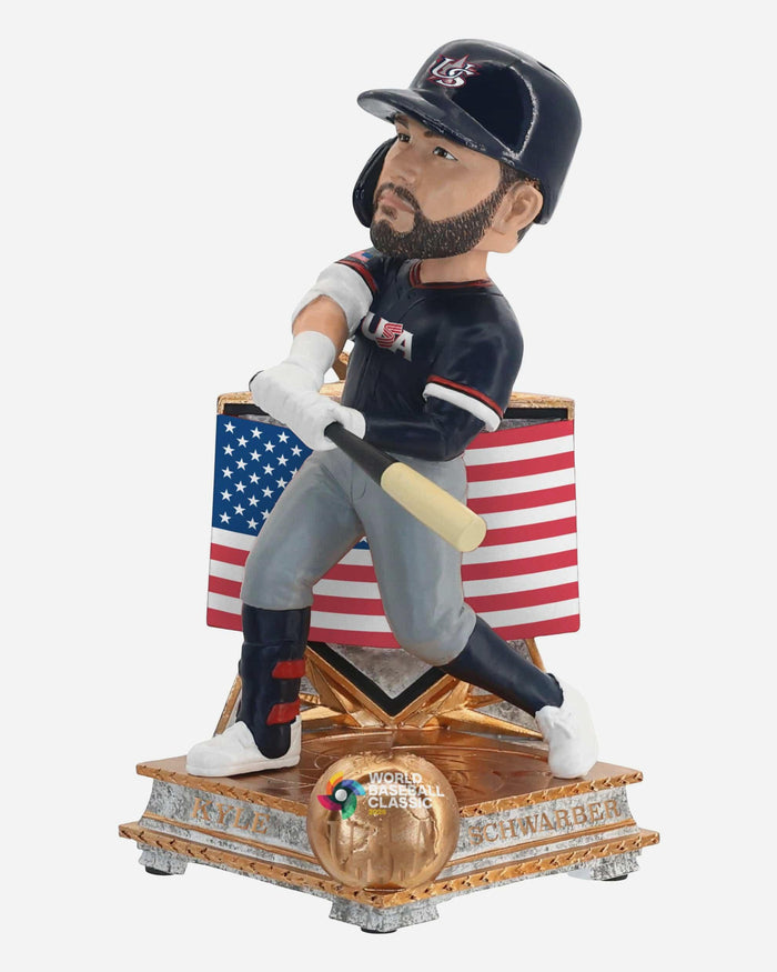 Kyle Schwarber USA 2026 World Baseball Classic Flag Bobblehead FOCO - FOCO.com