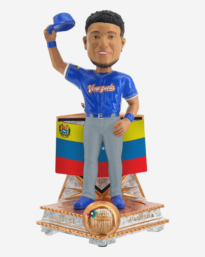 Miguel Cabrera Venezuela 2026 World Baseball Classic Flag Bobblehead FOCO - FOCO.com