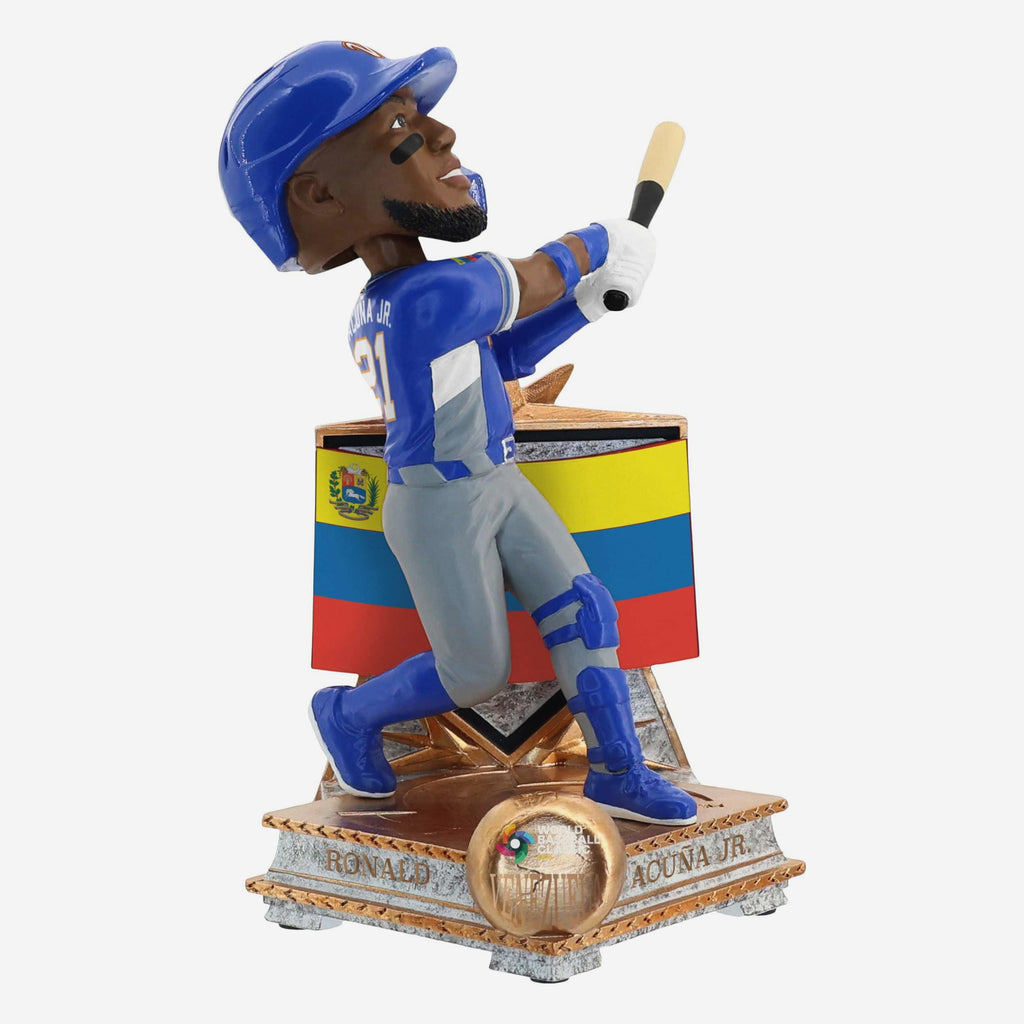 Ronald Acuna Jr Venezuela 2026 World Baseball Classic Flag Bobblehead FOCO - FOCO.com