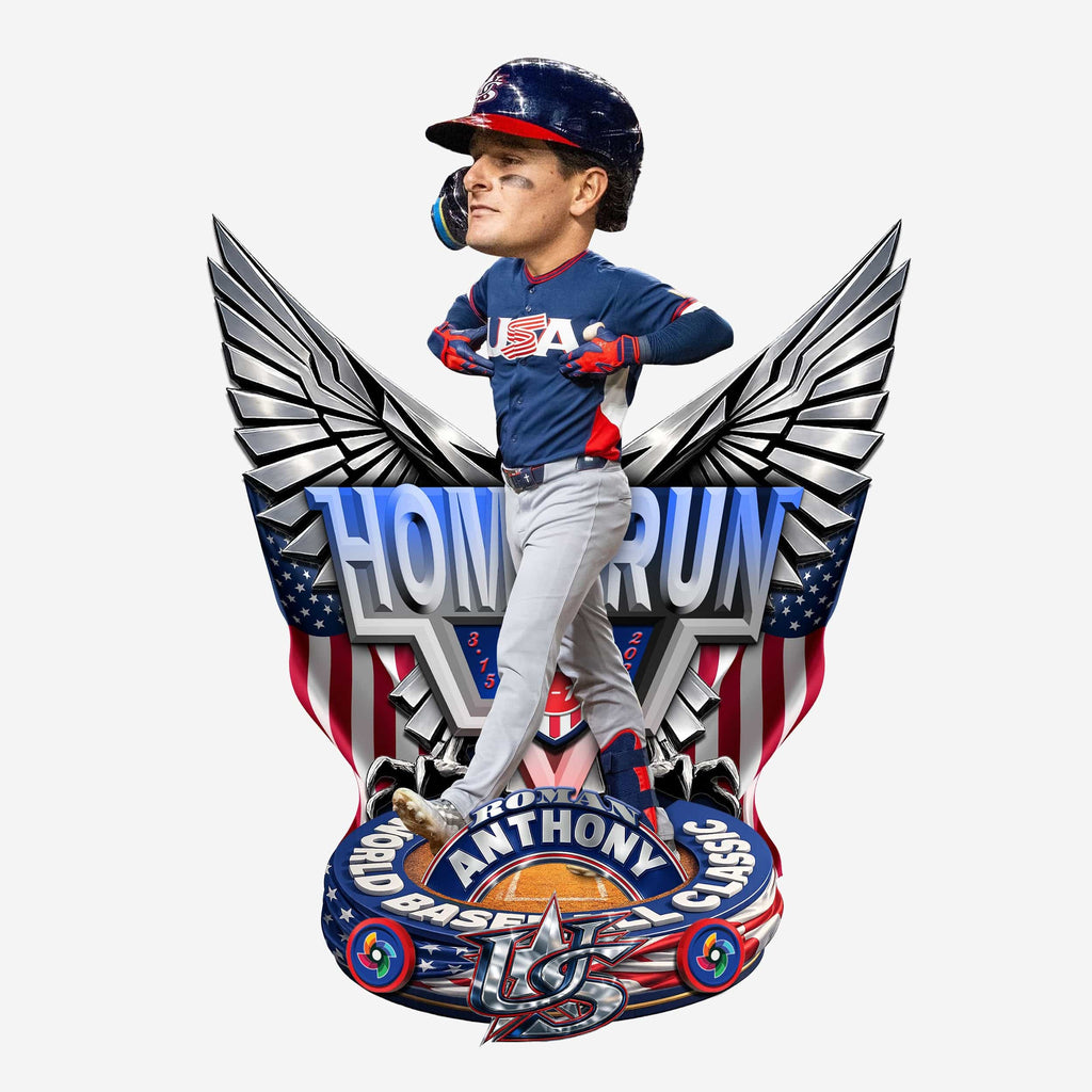Roman Anthony USA 2026 World Baseball Classic Go-Ahead Home Run Bobblehead FOCO - FOCO.com
