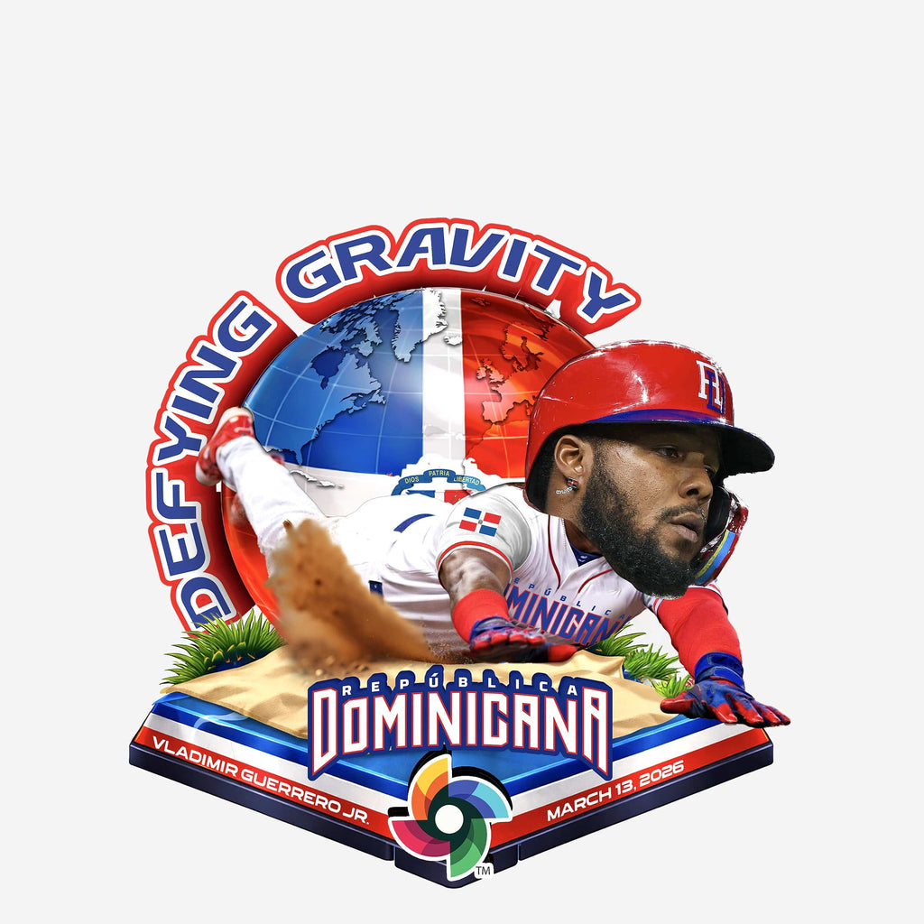 Vladimir Guerrero Jr Dominican Republic World Baseball Classic Incredible Slide Bobblehead FOCO - FOCO.com