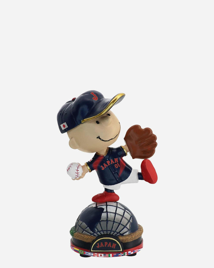Japan Charlie Brown Peanuts 2026 World Baseball Classic Bobblehead FOCO - FOCO.com
