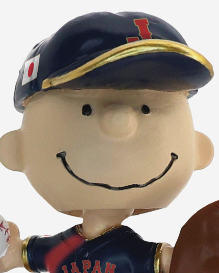 Japan Charlie Brown Peanuts 2026 World Baseball Classic Bobblehead FOCO - FOCO.com