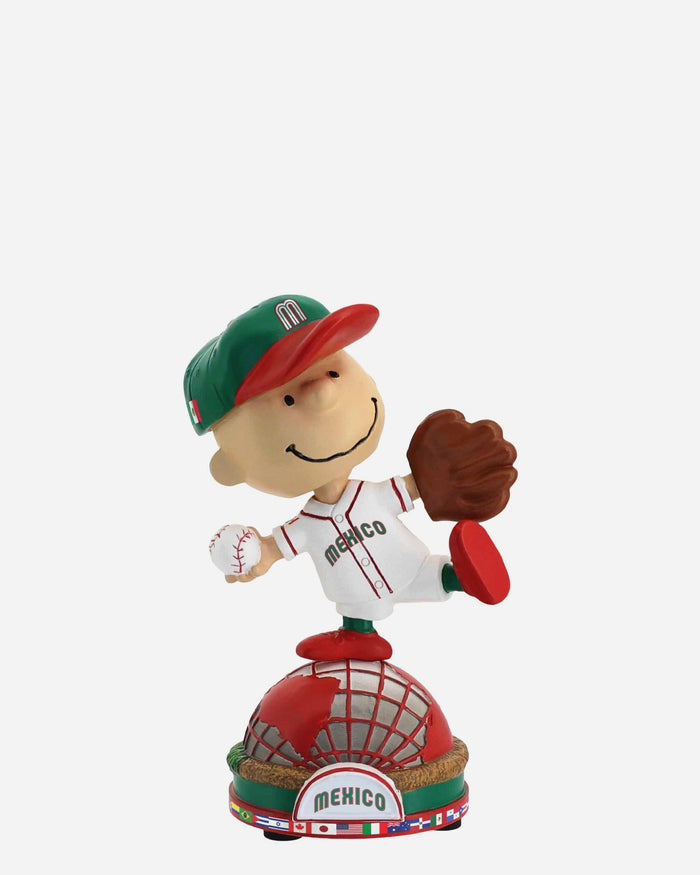 Mexico Charlie Brown Peanuts 2026 World Baseball Classic Bobblehead FOCO - FOCO.com
