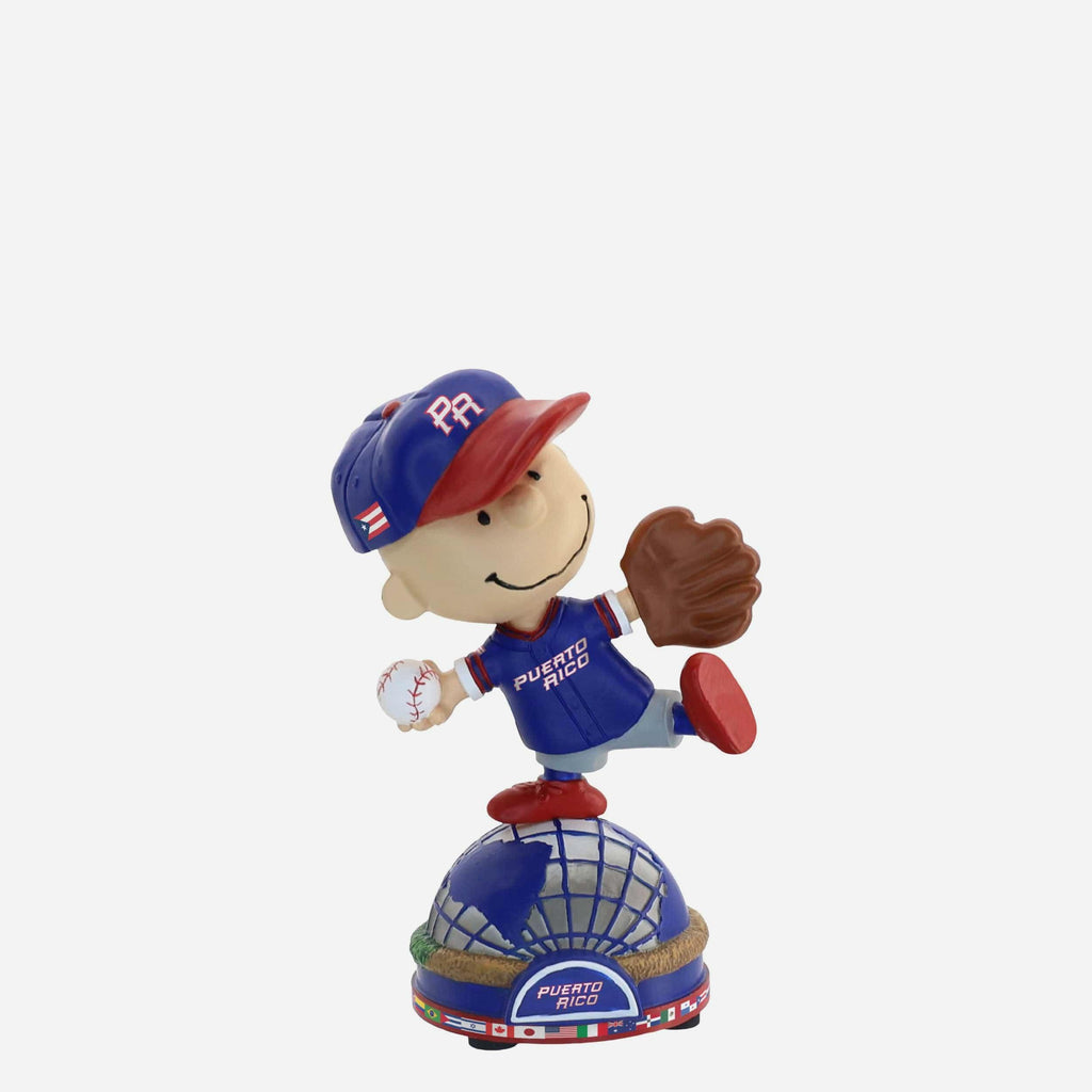 Puerto Rico Charlie Brown Peanuts 2026 World Baseball Classic Bobblehead FOCO - FOCO.com