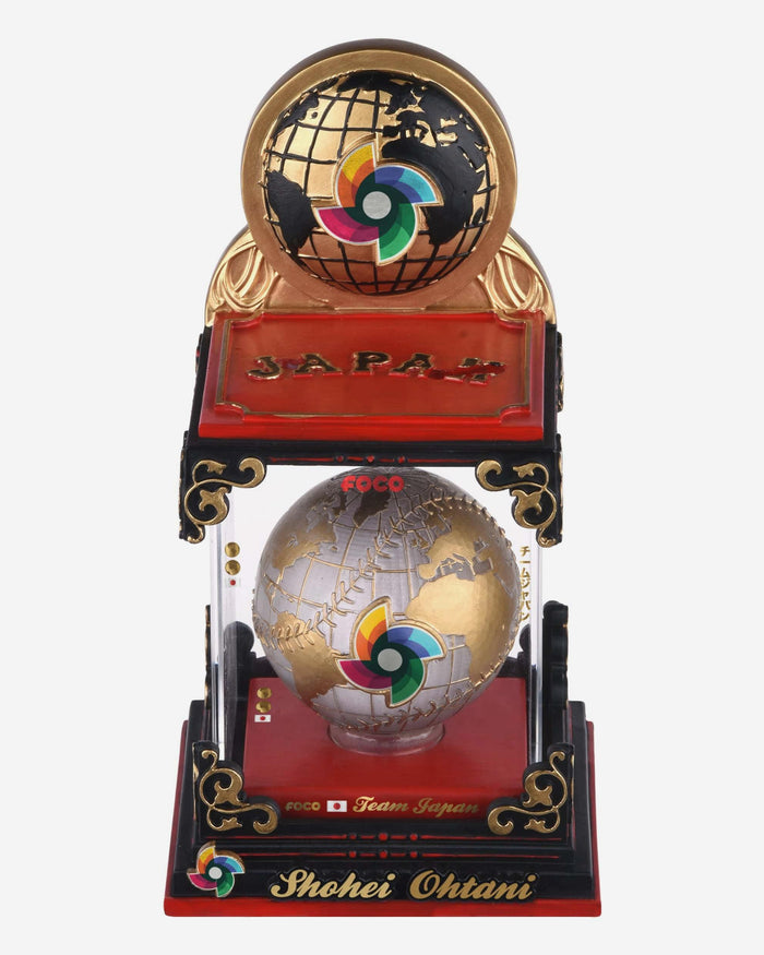 Shohei Ohtani Japan 2026 World Baseball Classic Globe Case Bobblehead FOCO - FOCO.com