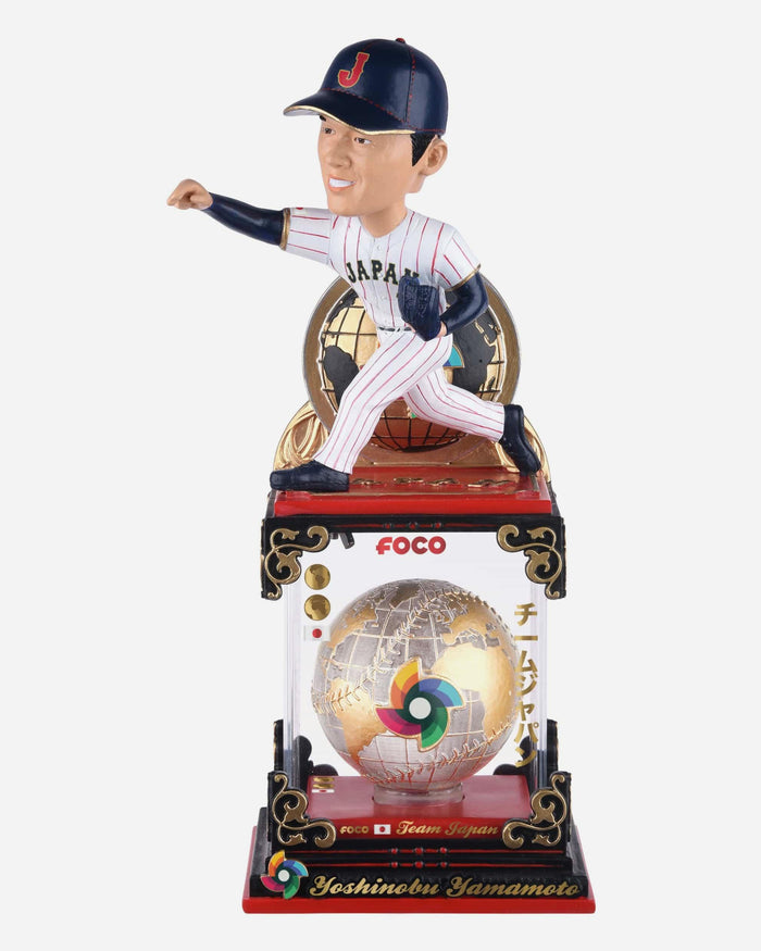 Yoshinobu Yamamoto Japan 2026 World Baseball Classic Globe Case Bobblehead FOCO - FOCO.com