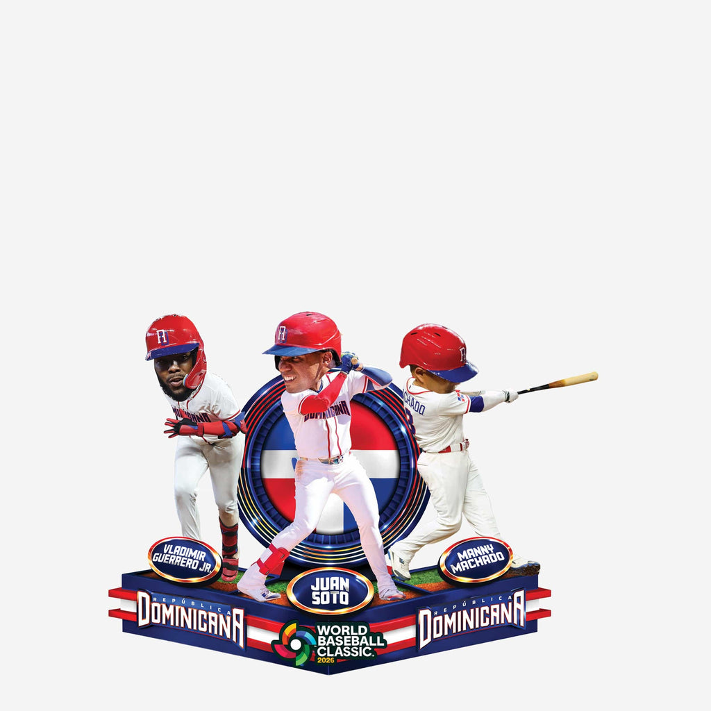 Dominican Republic 2026 World Baseball Classic Triple Bobblehead FOCO - FOCO.com