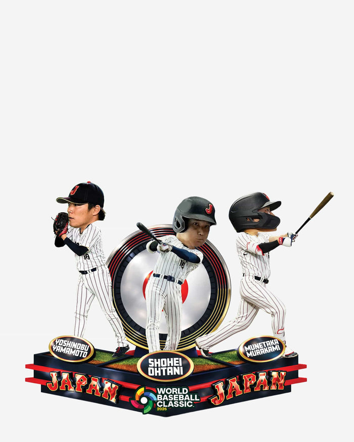 Japan 2026 World Baseball Classic Triple Bobblehead FOCO - FOCO.com