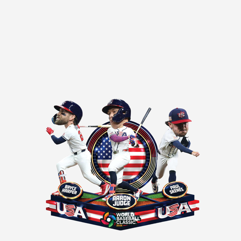 USA 2026 World Baseball Classic Triple Bobblehead FOCO - FOCO.com