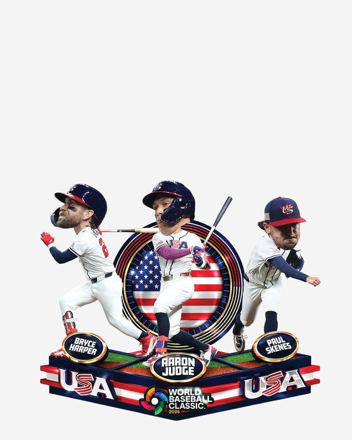 USA 2026 World Baseball Classic Triple Bobblehead FOCO - FOCO.com