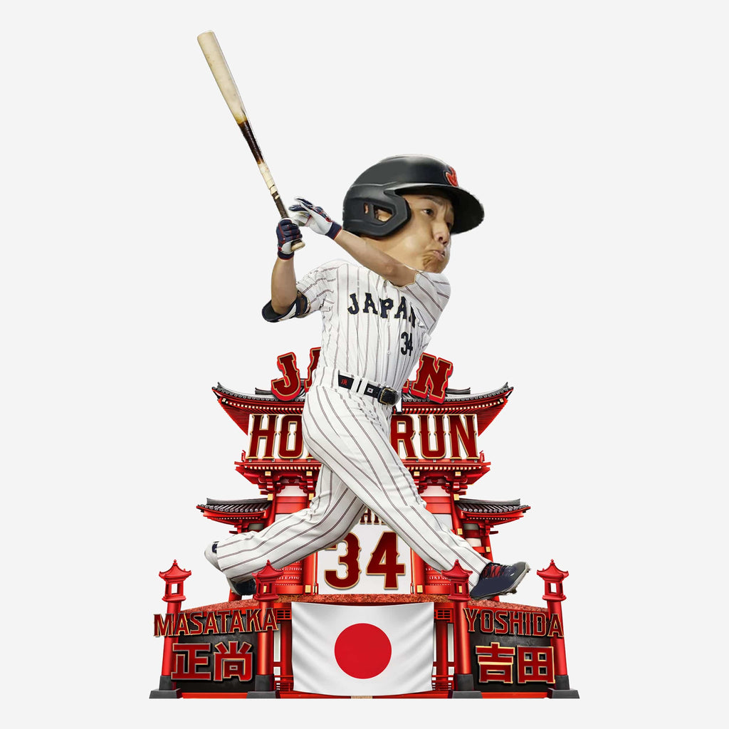 Masataka Yoshida Japan 2026 World Baseball Classic Celebration Bobblehead FOCO - FOCO.com