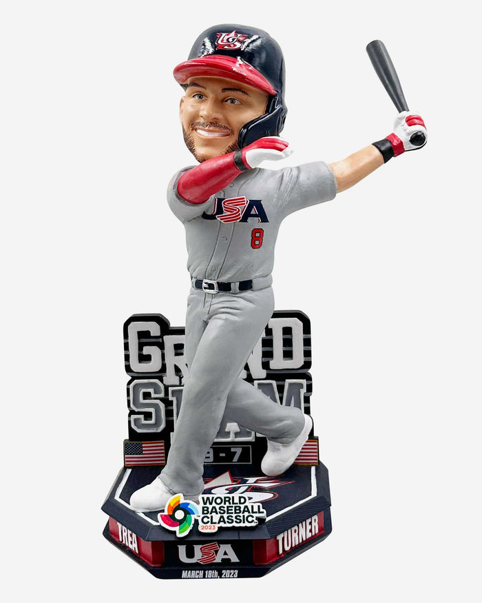 Trea Turner USA 2023 World Baseball Classic Grand Slam Bobblehead FOCO - FOCO.com