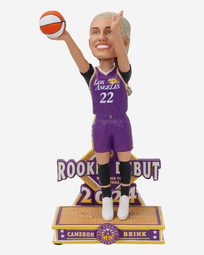 Cameron Brink Los Angeles Sparks Rookie Debut Bobblehead FOCO - FOCO.com