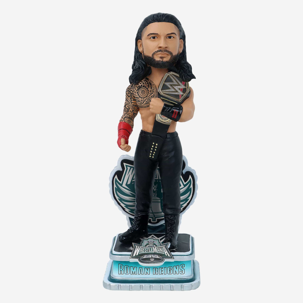 Roman Reigns WWE WrestleMania 40 Bobblehead FOCO - FOCO.com