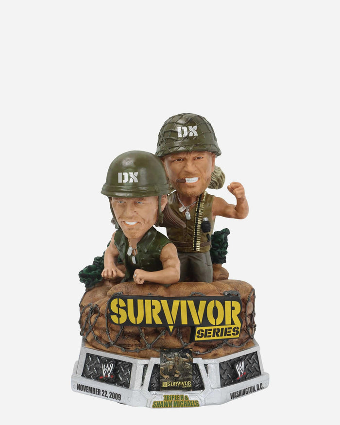 Shawn Michaels & Triple H WWE Survivor Series November 2009 Poster Mini Bobblehead FOCO - FOCO.com
