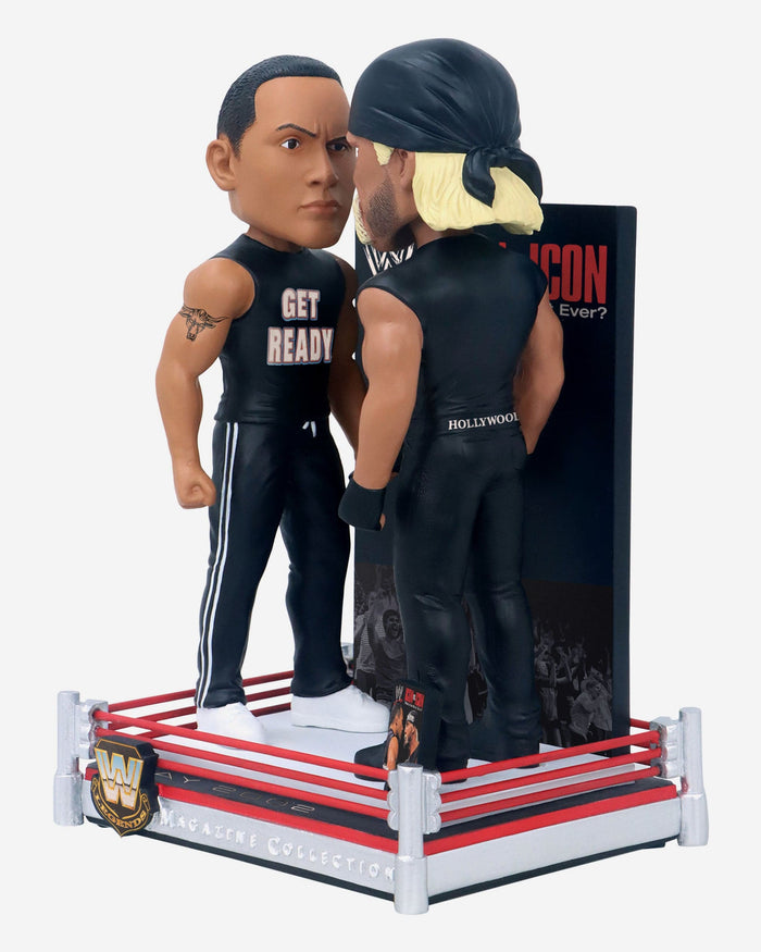 The Rock & Hulk Hogan Icon vs Icon WWE Magazine Cover Bobblehead FOCO - FOCO.com