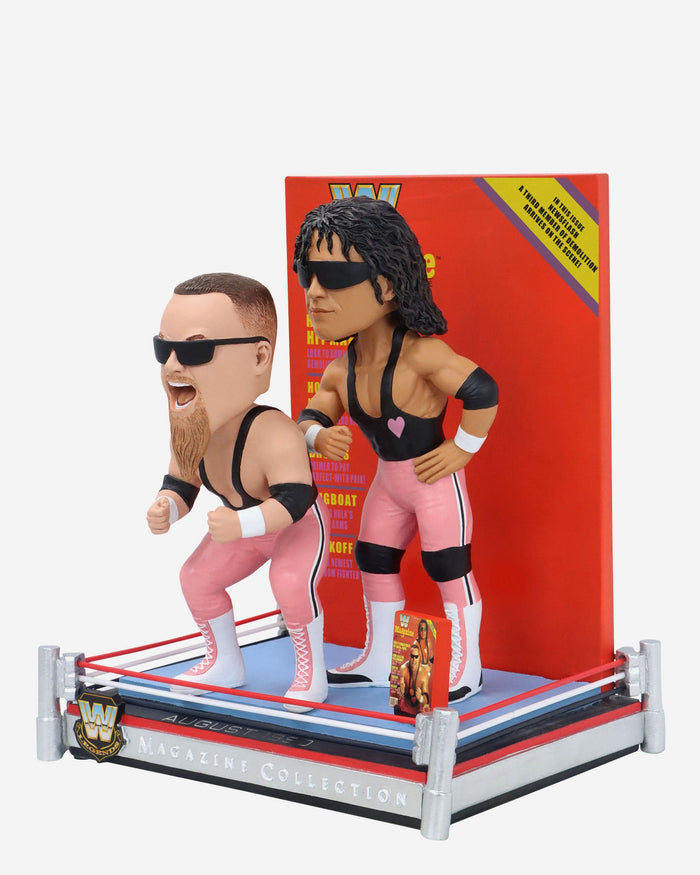 Bret Hit Man Hart & Jim The Anvil Neidhart Hart Foundation WWE Magazine Cover Bobblehead FOCO - FOCO.com