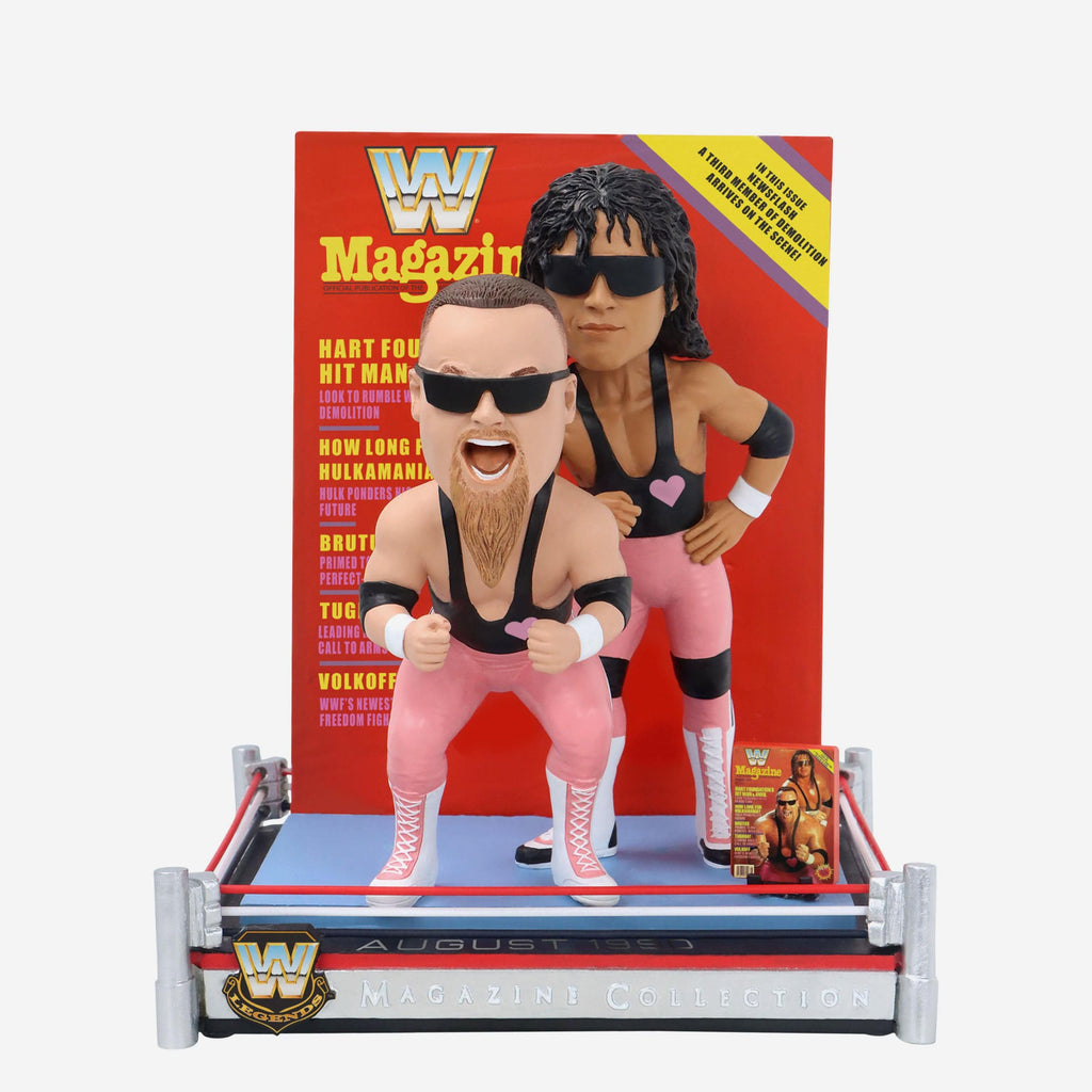 Bret Hit Man Hart & Jim The Anvil Neidhart Hart Foundation WWE Magazine Cover Bobblehead FOCO - FOCO.com