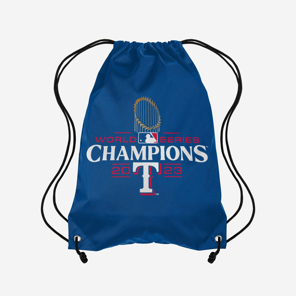 Texas Rangers 2023 World Series Champions Drawstring Backpack FOCO - FOCO.com