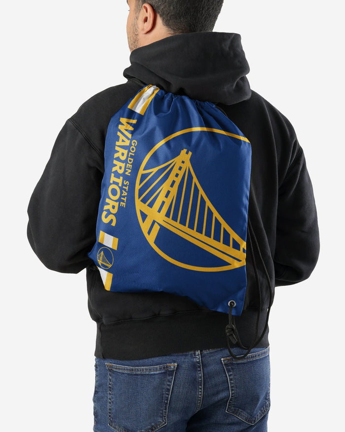 Golden State Warriors Big Logo Drawstring Backpack FOCO - FOCO.com