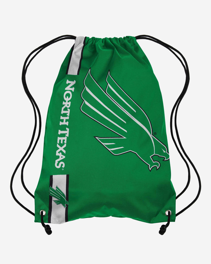 North Texas Mean Green Big Logo Drawstring Backpack FOCO - FOCO.com