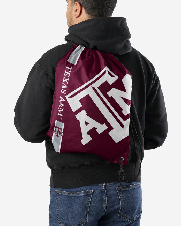 Texas A&M Aggies Big Logo Drawstring Backpack FOCO - FOCO.com