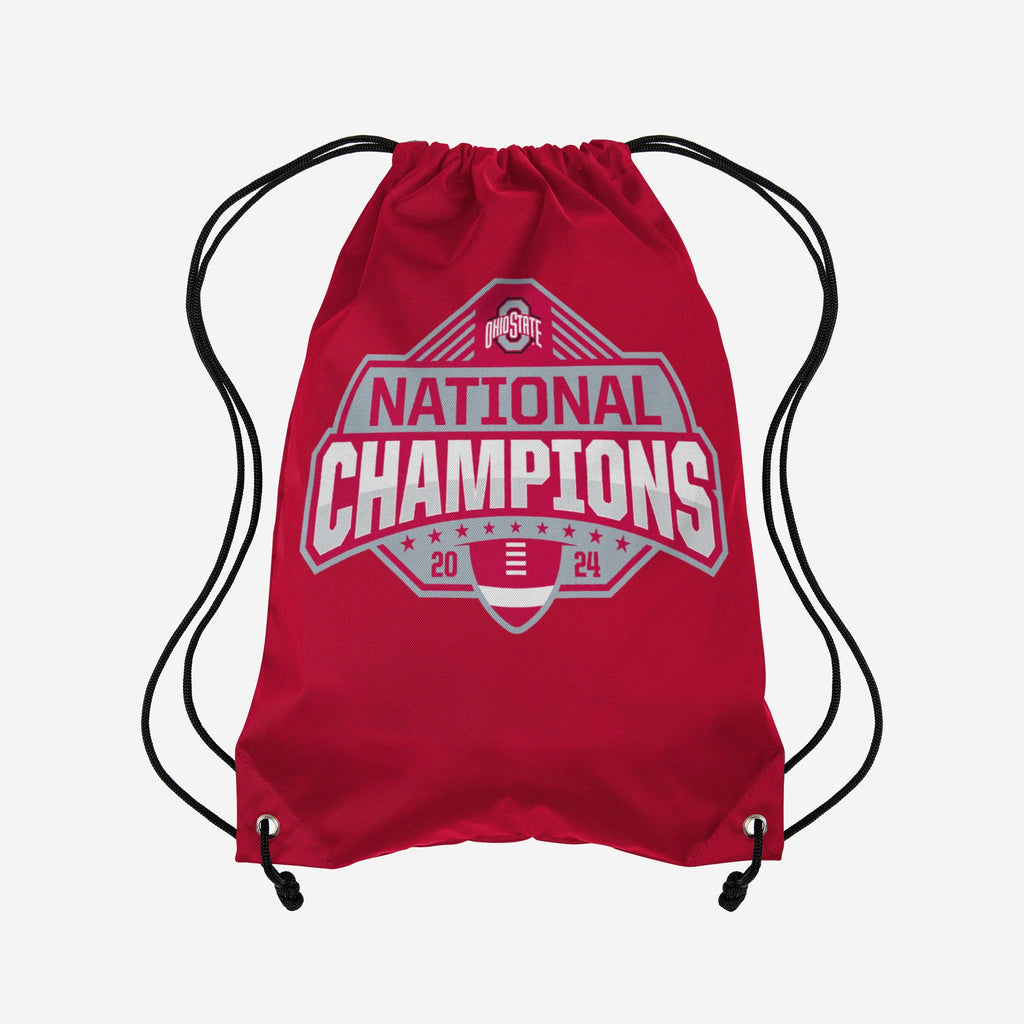 Ohio State Buckeyes 2024 Football National Champions Drawstring Backpack FOCO - FOCO.com