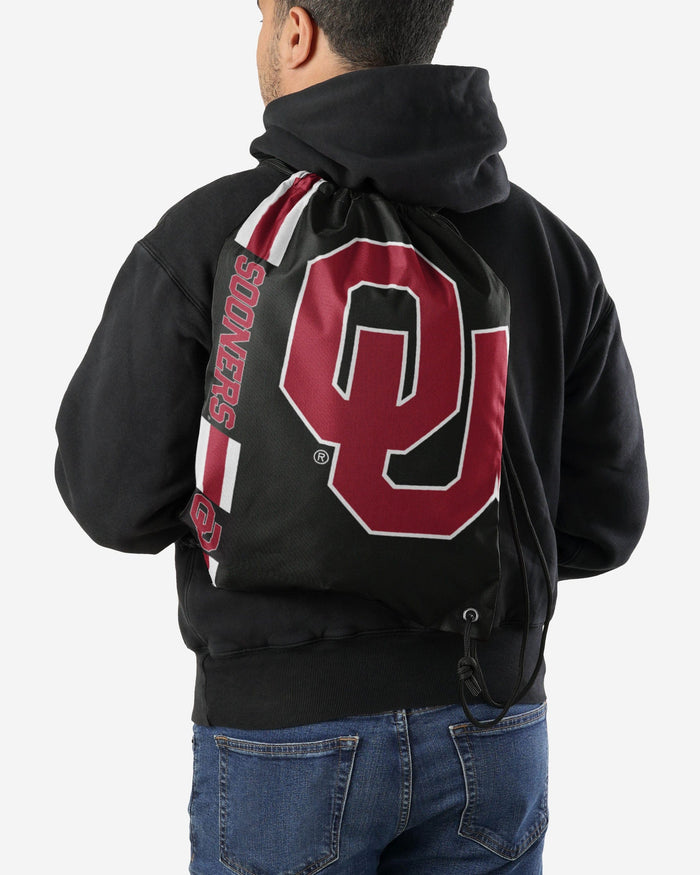 Oklahoma Sooners Big Logo Side Stripe Drawstring FOCO - FOCO.com