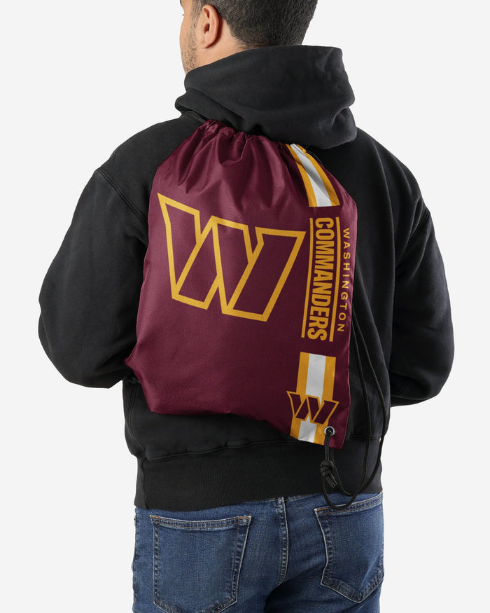 Washington Commanders Original Big Logo Drawstring Backpack FOCO - FOCO.com