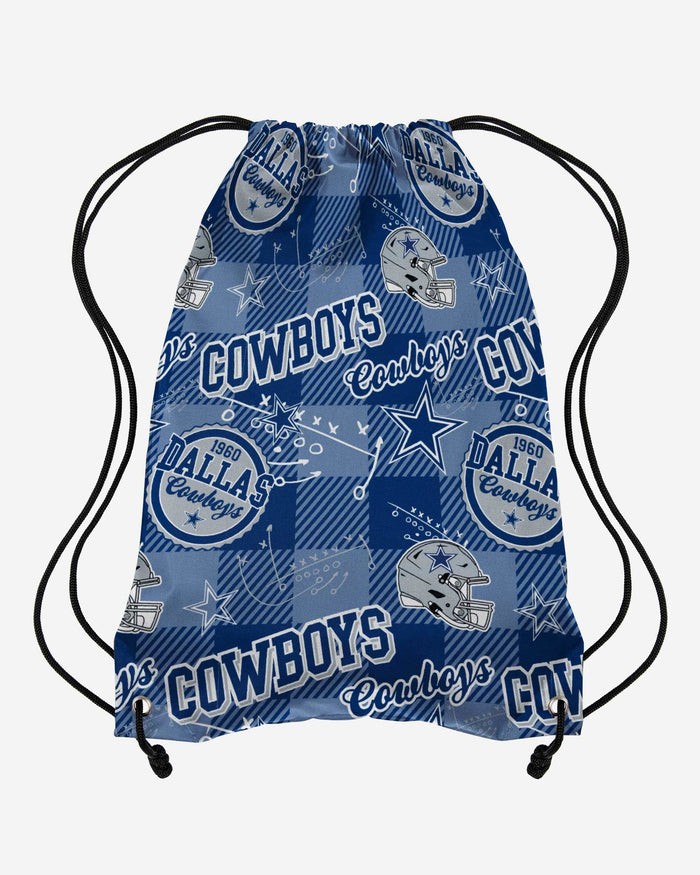 Dallas Cowboys Thematic Repeat Print Drawstring Backpack FOCO - FOCO.com
