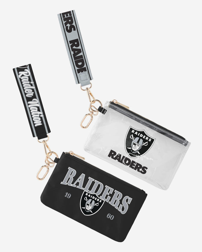 Las Vegas Raiders 2 Pack Wristlet FOCO - FOCO.com