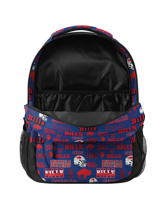 Buffalo Bills Repeat Retro Print Action Backpack FOCO - FOCO.com
