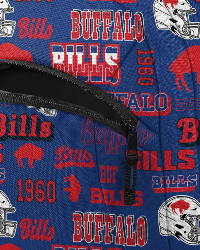 Buffalo Bills Repeat Retro Print Action Backpack FOCO - FOCO.com