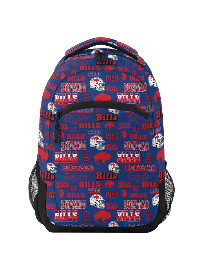 Buffalo Bills Repeat Retro Print Action Backpack FOCO - FOCO.com