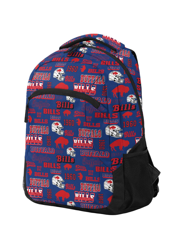 Buffalo Bills Repeat Retro Print Action Backpack FOCO - FOCO.com