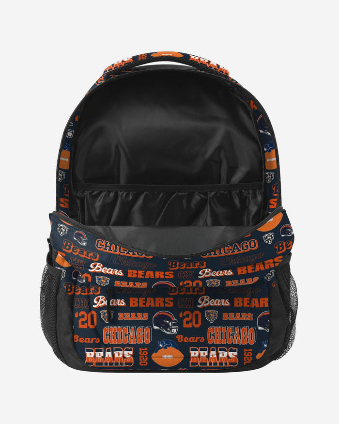 Chicago Bears Repeat Retro Print Action Backpack FOCO - FOCO.com