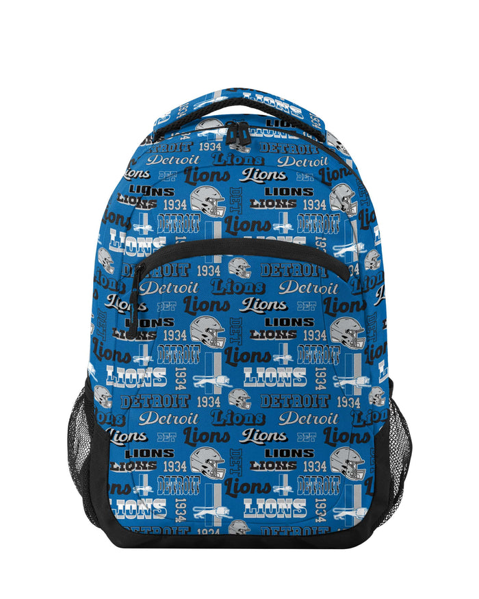 Detroit Lions Repeat Retro Print Action Backpack FOCO - FOCO.com